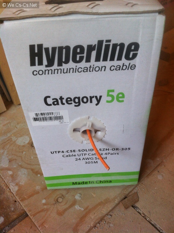 Hyperline UTP4-C5E-SOLID-LSZH-OR-305